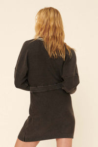 Match Point Distressed Varsity Sweater Dress - ShopPromesa