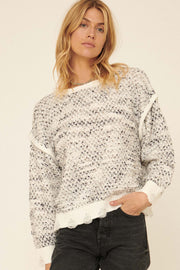 Snowy Days Distressed Multicolor Sweater - ShopPromesa