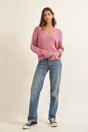 Easy Breezy Oversized Rib-Knit Sweater - ShopPromesa