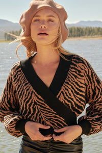 Welcome to the Jungle Tiger Surplice Sweater - ShopPromesa