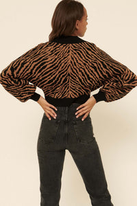 Welcome to the Jungle Tiger Surplice Sweater - ShopPromesa