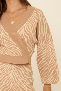 Welcome to the Jungle Tiger Surplice Sweater - ShopPromesa