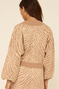 Welcome to the Jungle Tiger Surplice Sweater - ShopPromesa