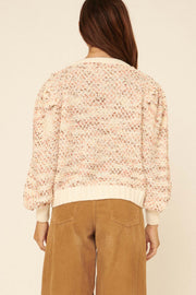 Keep in Touch Two-Tone Textured Cardigan - ShopPromesa