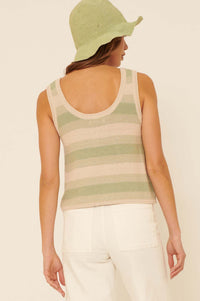 Making the Gradient Striped Sweater Tank Top - ShopPromesa