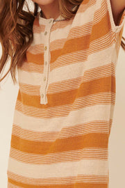 Raising the Bar Striped Short-Sleeve Sweater Dress - ShopPromesa
