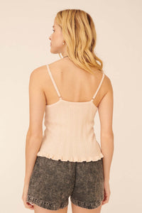 Always Yours Ruffled Surplice Cami Top - ShopPromesa