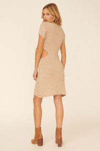 Shape and Form Cutout Rib-Knit Sweater Dress - ShopPromesa