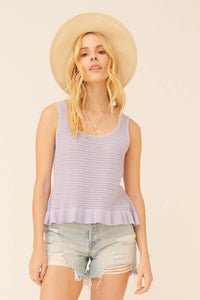 Festival Girl Ruffled Crochet Tank Top - ShopPromesa