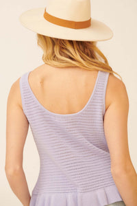 Festival Girl Ruffled Crochet Tank Top - ShopPromesa