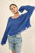 Mad Love Distressed Ribbed Knit Sweater - ShopPromesa