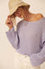 Beautifully Free Distressed Rib-Knit Sweater - ShopPromesa