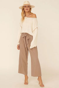 Cuddle Party Cropped Exposed-Seam Sweater - ShopPromesa