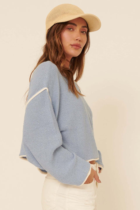 Happy Go Lucky Cropped Roll-Neck Sweater - ShopPromesa