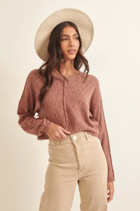 Sunset Drive Exposed-Seam Cropped Sweater - ShopPromesa