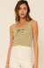 Take a Bow Rib-Knit Bow-Front Tank Top - ShopPromesa