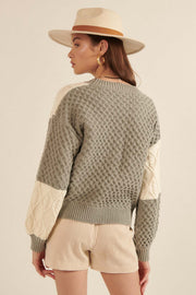 Queen's Gambit Cable Knit Checkerboard Sweater - ShopPromesa