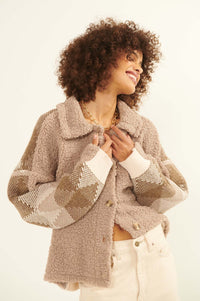 Mountain Mists Faux Shearling Sweater Jacket - ShopPromesa