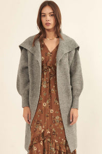 Wuthering Heights Oversized Foldover Cardigan - ShopPromesa