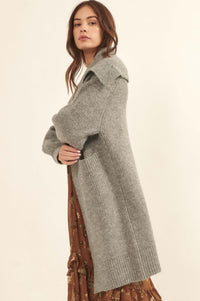 Wuthering Heights Oversized Foldover Cardigan - ShopPromesa