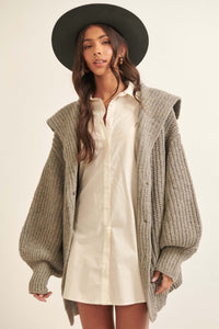 Northern Skies Oversized Foldover Cardigan - ShopPromesa