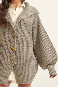 Northern Skies Oversized Foldover Cardigan - ShopPromesa