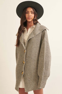 Northern Skies Oversized Foldover Cardigan - ShopPromesa