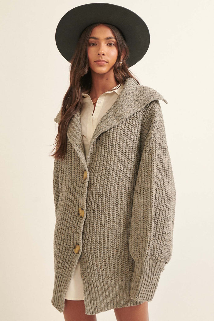 Northern Skies Oversized Foldover Cardigan - ShopPromesa