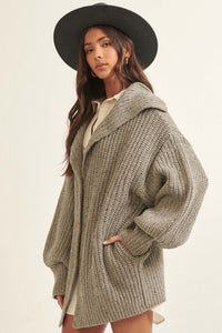 Northern Skies Oversized Foldover Cardigan - ShopPromesa