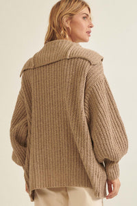 Northern Skies Oversized Foldover Cardigan - ShopPromesa