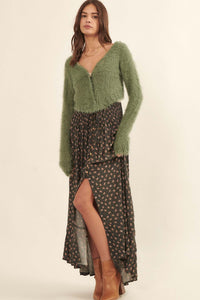 Cuddle Closer Solid Furry Knit Cardigan - ShopPromesa