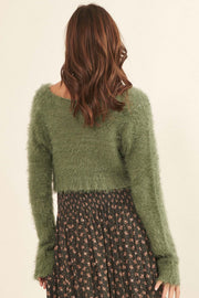 Cuddle Closer Solid Furry Knit Cardigan - ShopPromesa