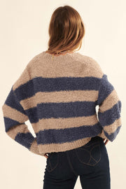 Between the Lines Striped Cropped Cardigan - ShopPromesa