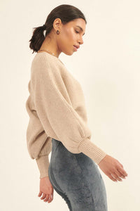 Fine Lines Cropped Rib-Knit Boatneck Sweater - ShopPromesa