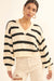 Lesson Learned Striped V-Neck Cropped Sweater - ShopPromesa