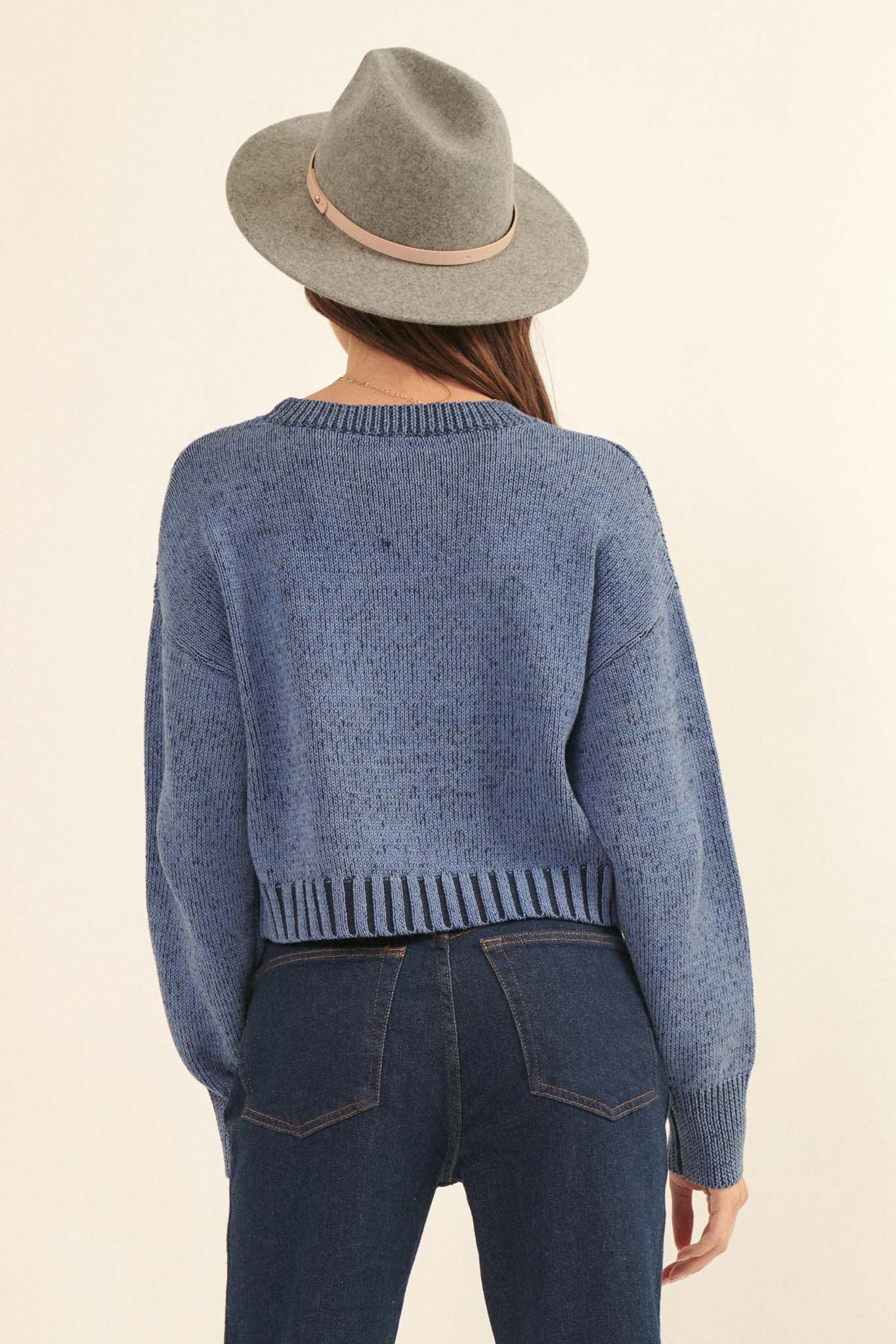 Must Be Destiny Cropped Cable Knit Sweater - ShopPromesa