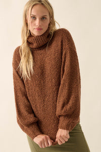 In My Feelings Textured Knit Turtleneck Sweater - ShopPromesa