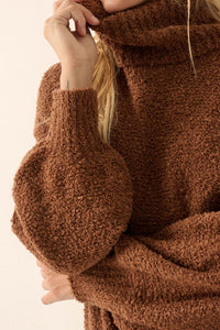 In My Feelings Textured Knit Turtleneck Sweater - ShopPromesa