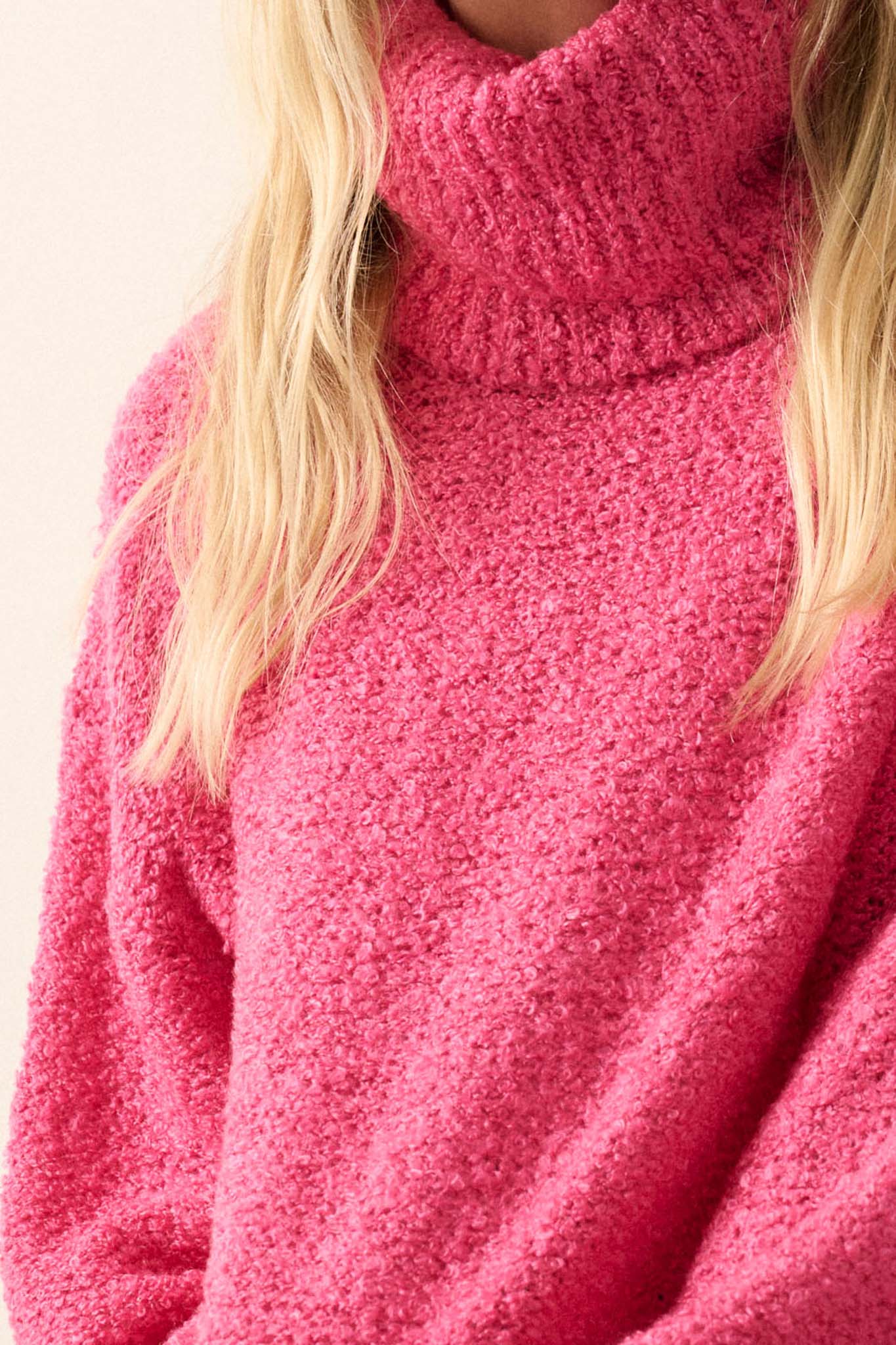 In My Feelings Textured Knit Turtleneck Sweater - ShopPromesa