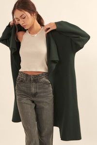 Autumn Leaves Draped Longline Cardigan - ShopPromesa