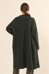 Autumn Leaves Draped Longline Cardigan - ShopPromesa