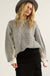 Double Feature Cable Knit Mixed Media Sweater - ShopPromesa