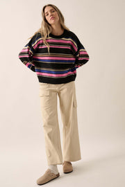 Stripe Up the Band Multicolor Striped Sweater - ShopPromesa