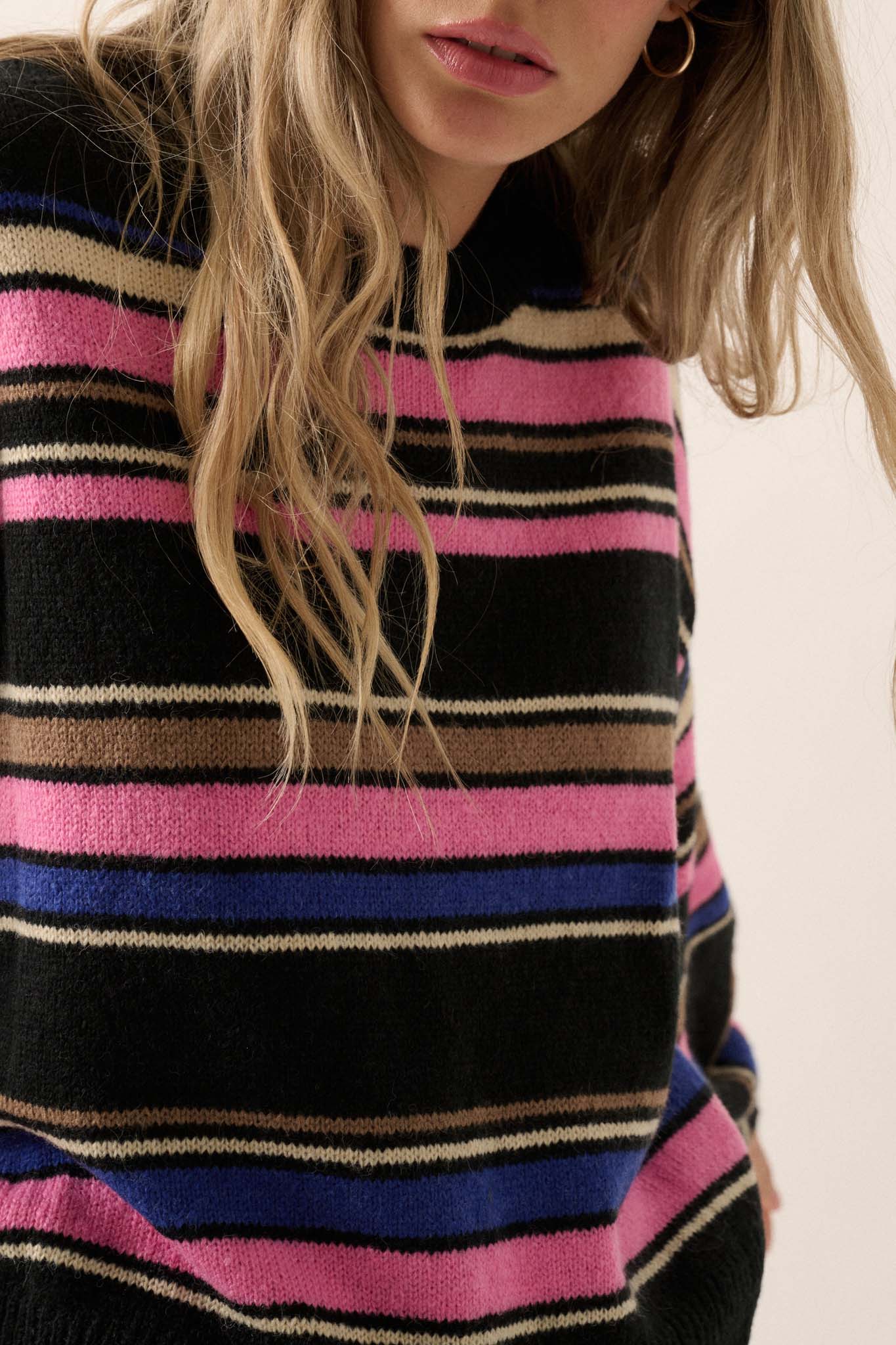 Stripe Up the Band Multicolor Striped Sweater - ShopPromesa