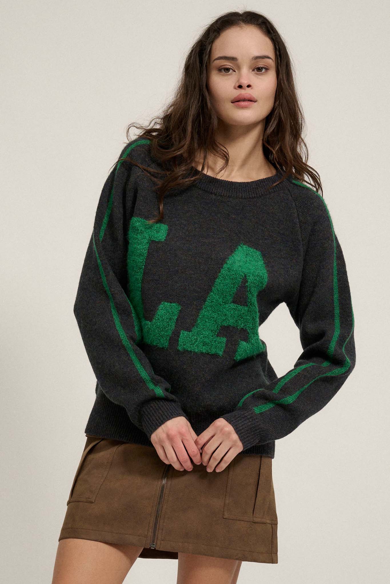 LA Girly Graphic Knit Sweater - ShopPromesa