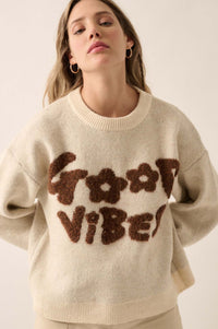 Good Vibes Graphic Knit Sweater - ShopPromesa