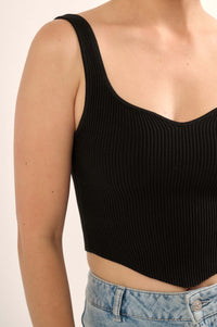 Shaper Fit Scoopneck Rib-Knit Tank Top - ShopPromesa