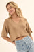 True Story Cropped Three-Quarter Sleeve Sweater - ShopPromesa