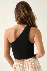 Shaper Fit Asymmetrical Cropped Cutout Tank Top - ShopPromesa