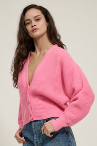 Stay Close Ribbed Knit Dolman Cardigan Sweater - ShopPromesa